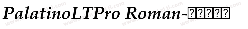 PalatinoLTPro Roman字体转换